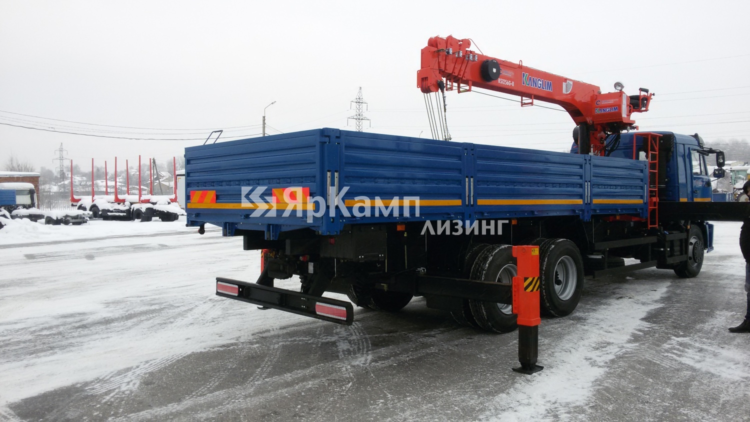 Осуществлена передача в лизинг бортового автомобиля на шасси КАМАЗ 65117 - 48 (А5) с КМУ Kanglim KS1256